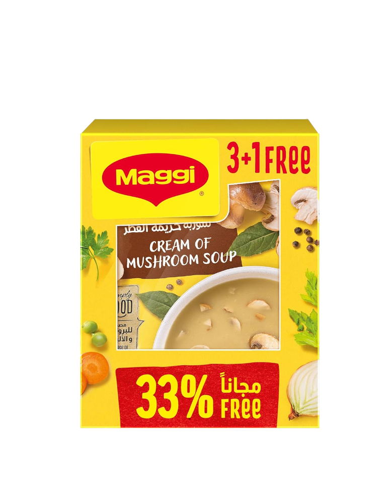 Maggi Cream Of Mushroom Soup, 68 g 3+1 Free