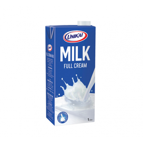 Unikai UHT Full Cream Milk, UAE, 1L