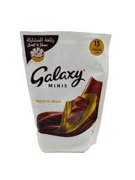 لوح شوكولاتة جالاكسي مينيز بالحليب الناعم، 13 قطعة، 162.5 غرام