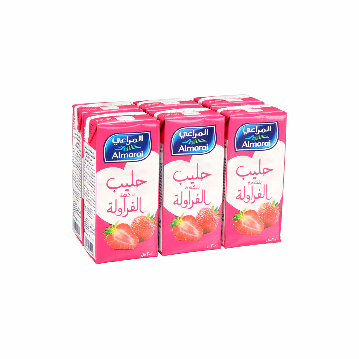 Almarai Nijoom Strawberry Uht Milk, 6x150ml