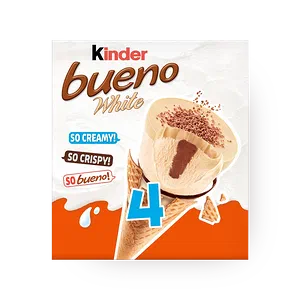 Kinder Bueno White Ice Cream Cone 4 x 92 ml