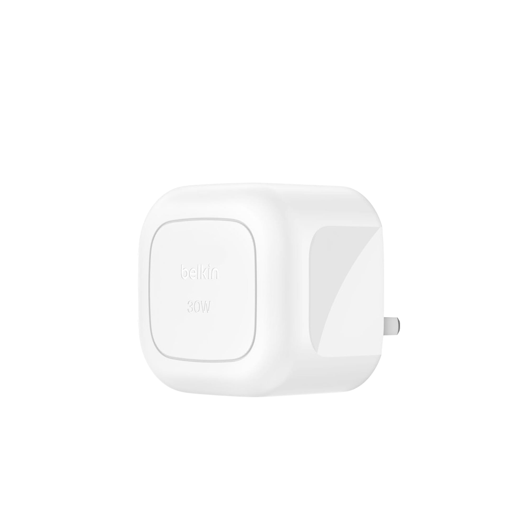 Belkin WCA008MYWH Cube Wall Charger - White, 30W