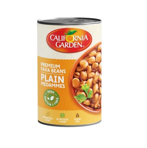 California Garden Fava Beans Plain Medammes, 450g