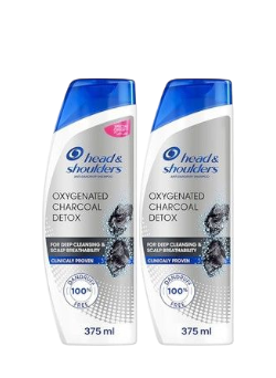 Head & Shoulders Charcoal Detox Shampoo, 2x375ml