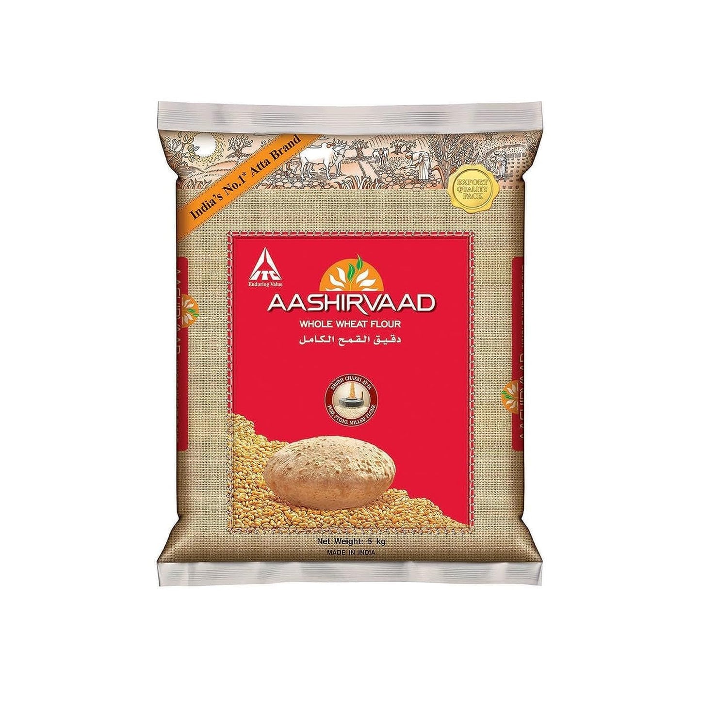 Aashirvaad Whole Wheat Atta, 5kg