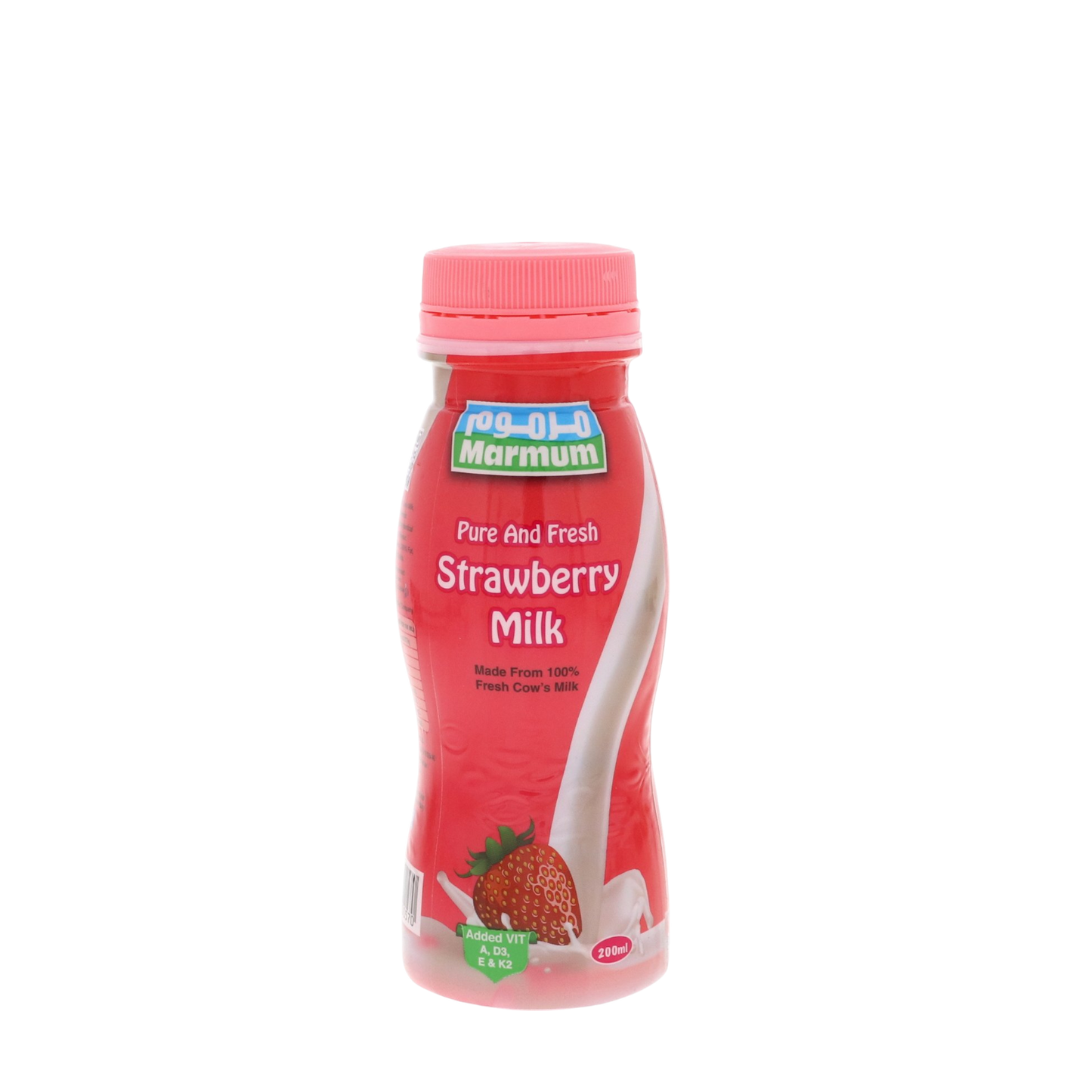 Marmum Pure & Fresh Milk Strawberry, 500ml/Strawberry milkshake