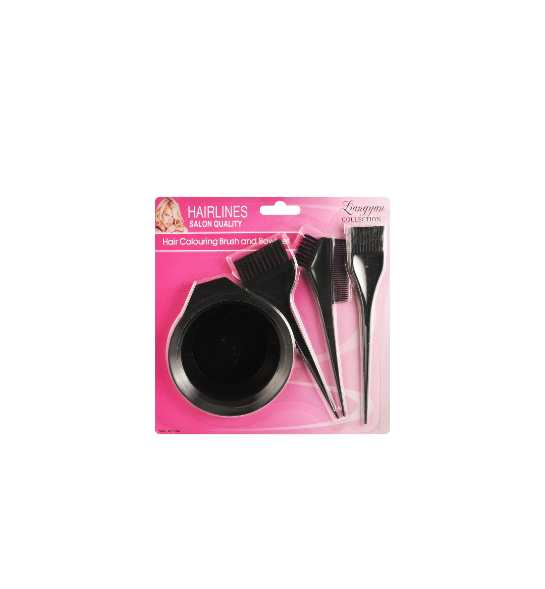 Hair Dye Kit / Black Hair Colouring Set, 4 Pieces