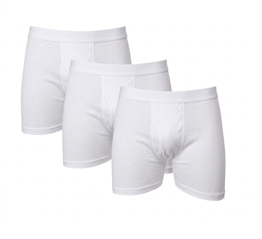 Macho hint long-leg trunk, long boxer trunk, or fitted boxer brief.white for men 3pcs(4XL)