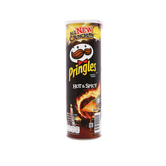 Pringles Hot & Spicy Chips Can, 165g