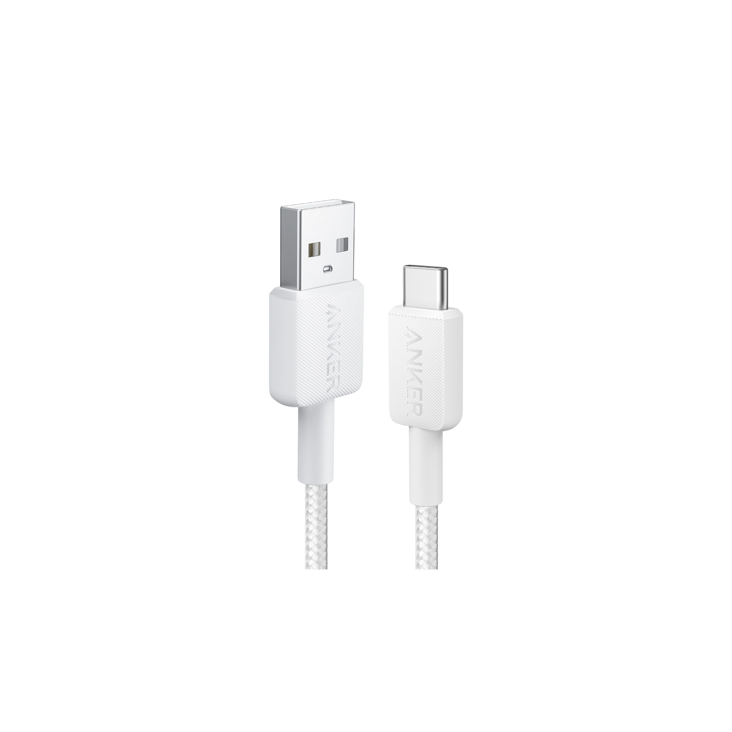 كابل أنكر 322 من نوع USB-A إلى USB-C - أبيض، 0.9 متر/3 قدم