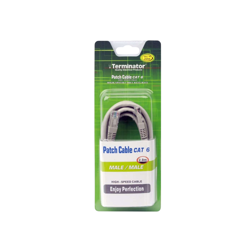 Terminator Patch Cord Cat Cable, 2m