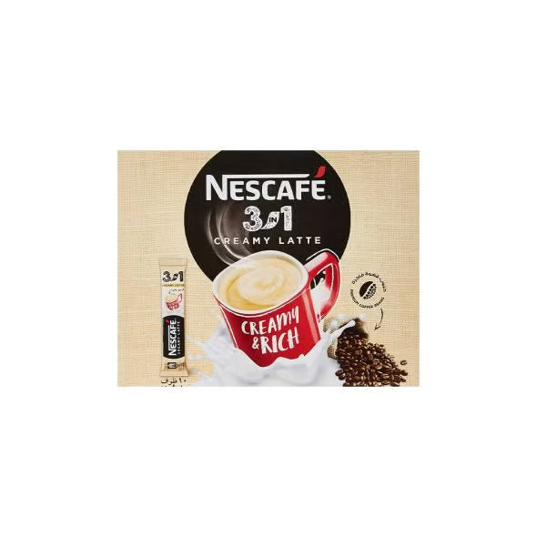Nescafe 3-In-1 Creamy Latte Instant Coffee, 10x22.4g