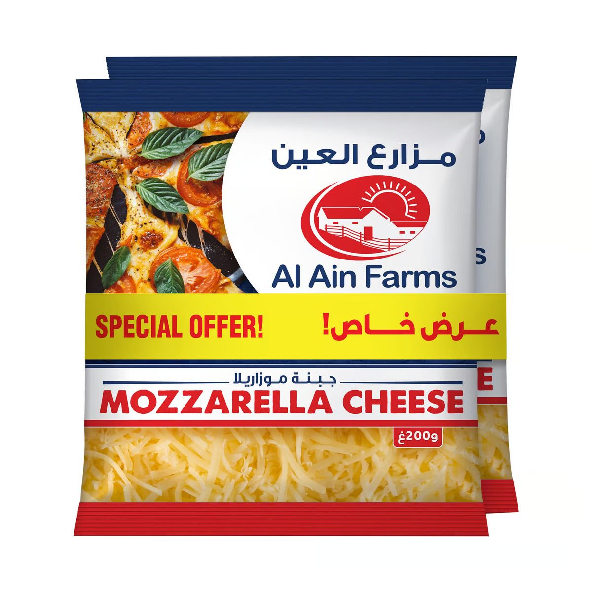 Al Ain Farm Mozzarella Cheese, 2x200g