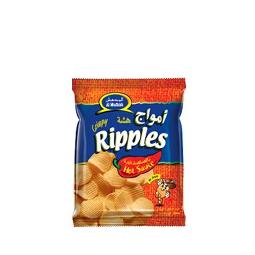 Al Mudhish Ripple Hot Sause Potato Chips, 15g