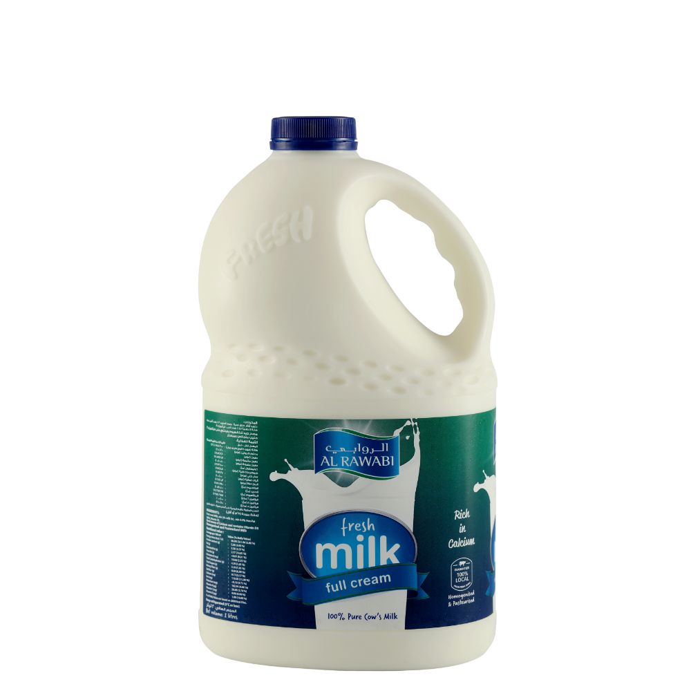 Al Rawabi Full Cream Fresh Milk, 2L