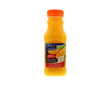 Almarai No Sugar Added Orange Juice with Pulp, 300ml