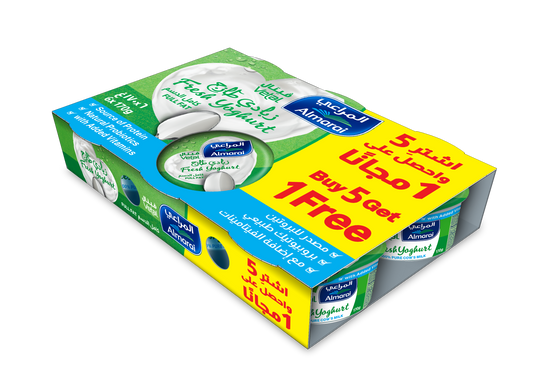 Almarai Vetal Fresh Yoghurt Full Fat, 6x170g