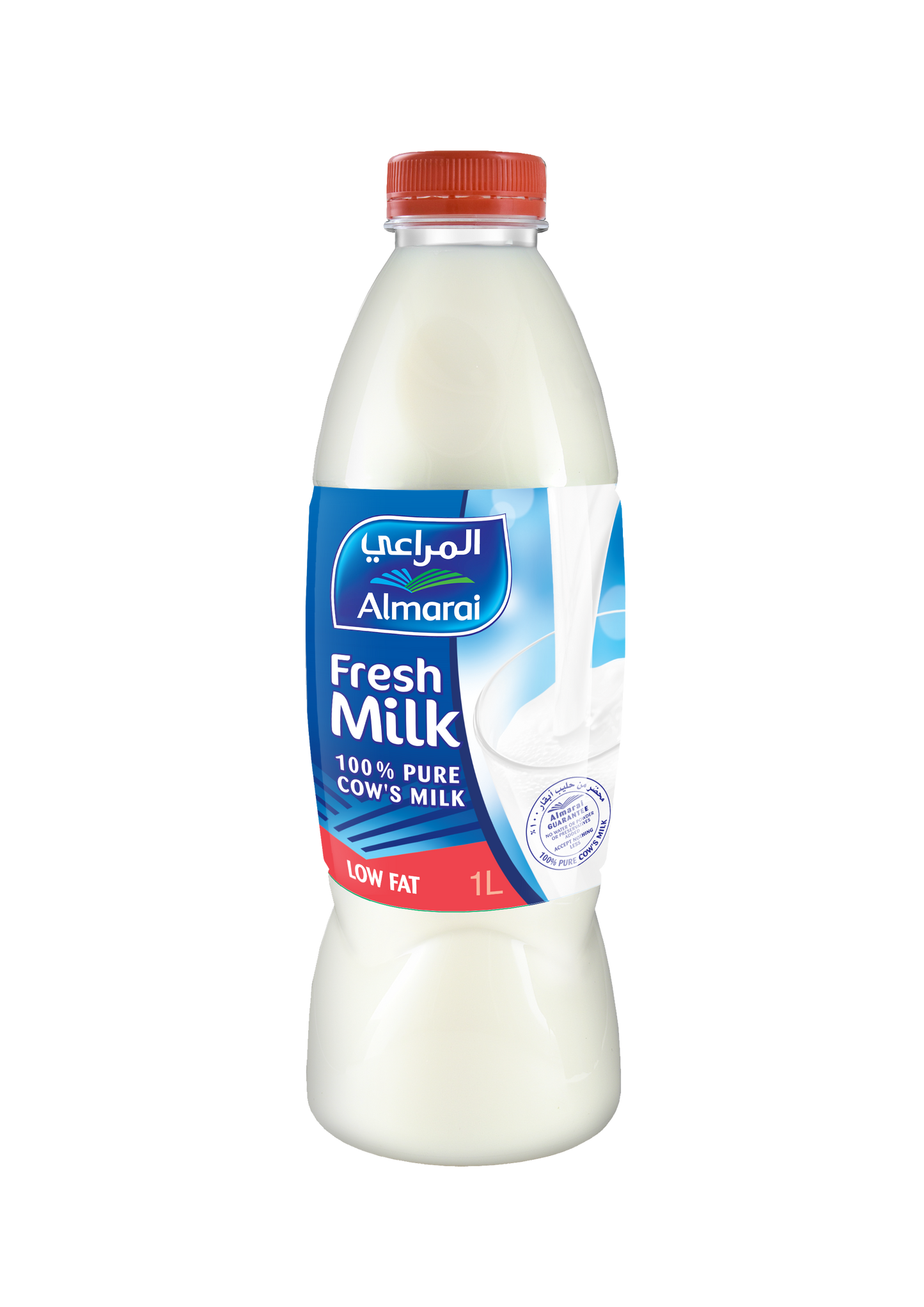 Almarai Low Fat Fresh Milk Bottle, 1L