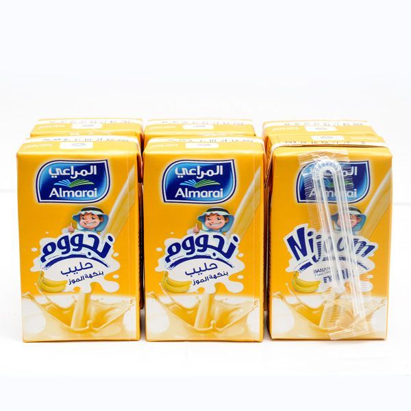 Almarai Uht Nijoom Banana Milk, 6x150ml