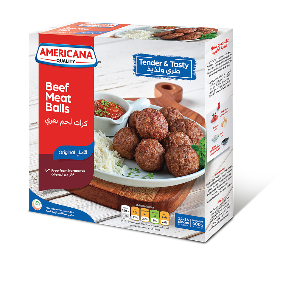 Americana Beef Meatball Packet, 400g