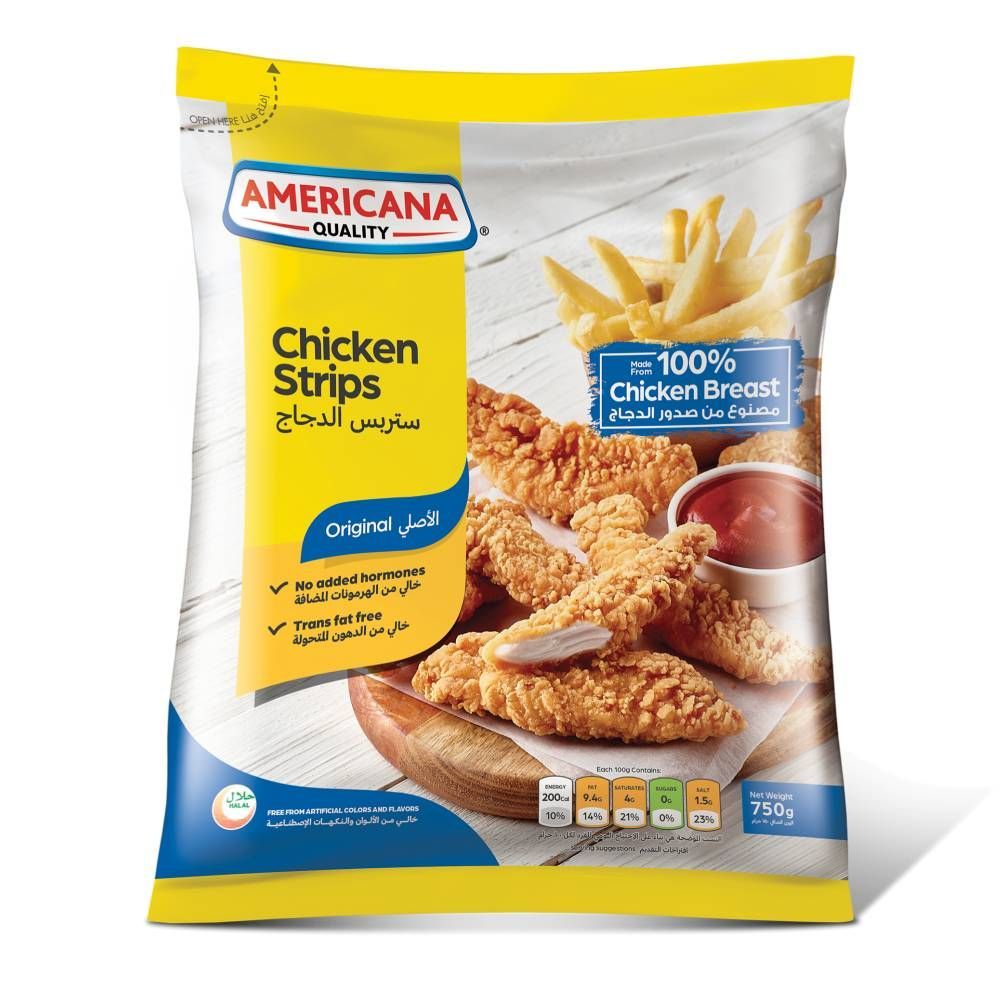 Americana Frozen Original Chicken Strips, 750g