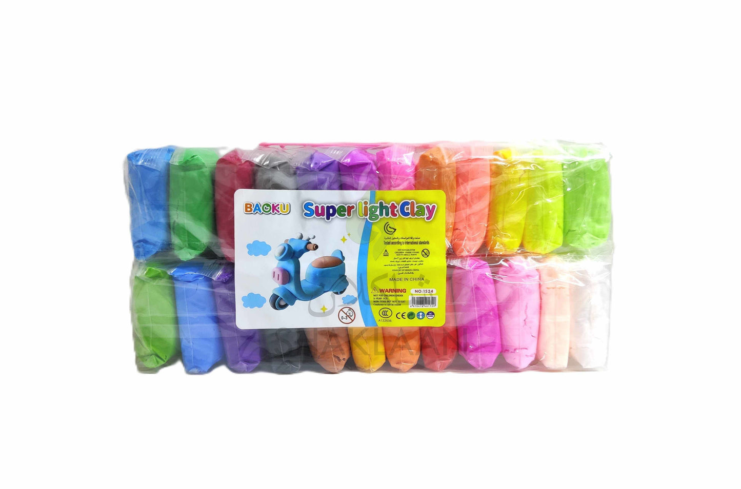 BAOKU Super Light Clay, 24 Colors