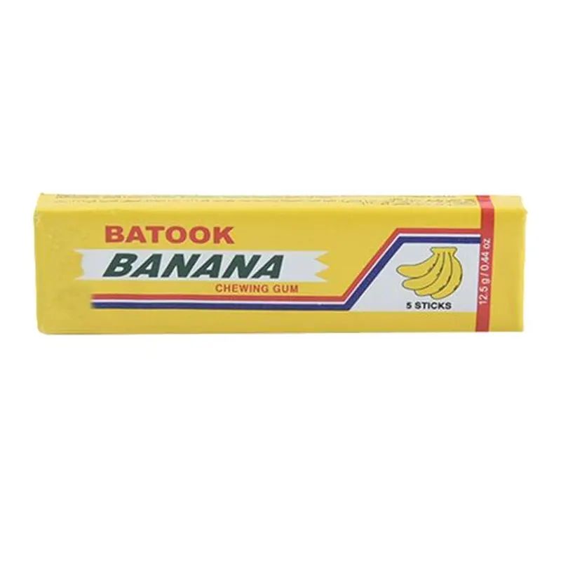 Batook Banana Chewing Gum, 5 Sticks, 12.5g