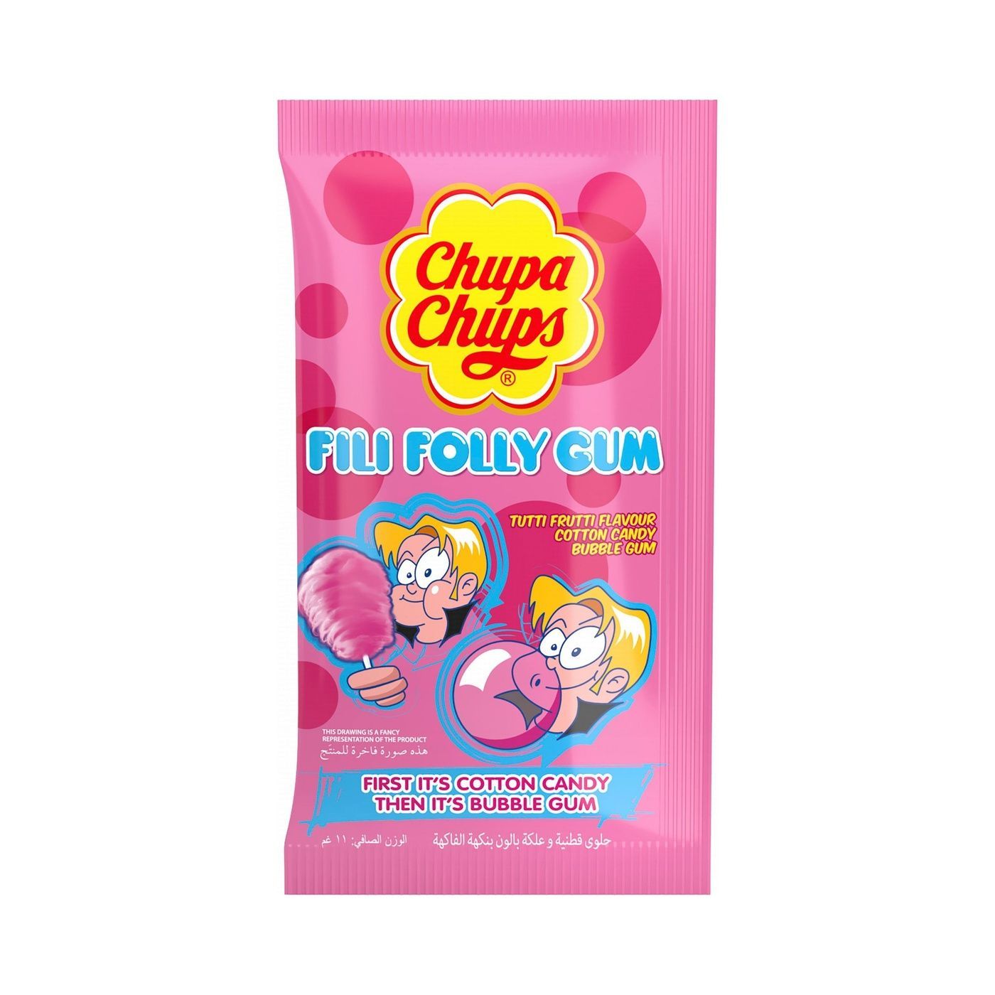 Big Babol Filly Folly Gum Tutti Fruity Flavour Cotton Candy, 11g