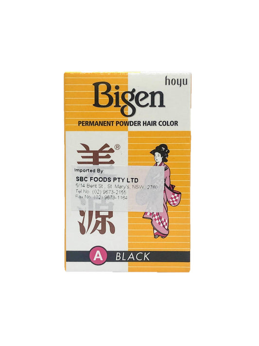Bigen Powder Hair Dye A Black, 6g