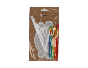 BinjiA DIY Creative Painting Brush with Pallet Set
