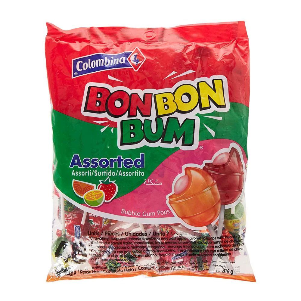 Bonbon Assorted Lollipops 17 g x 48 Pcs