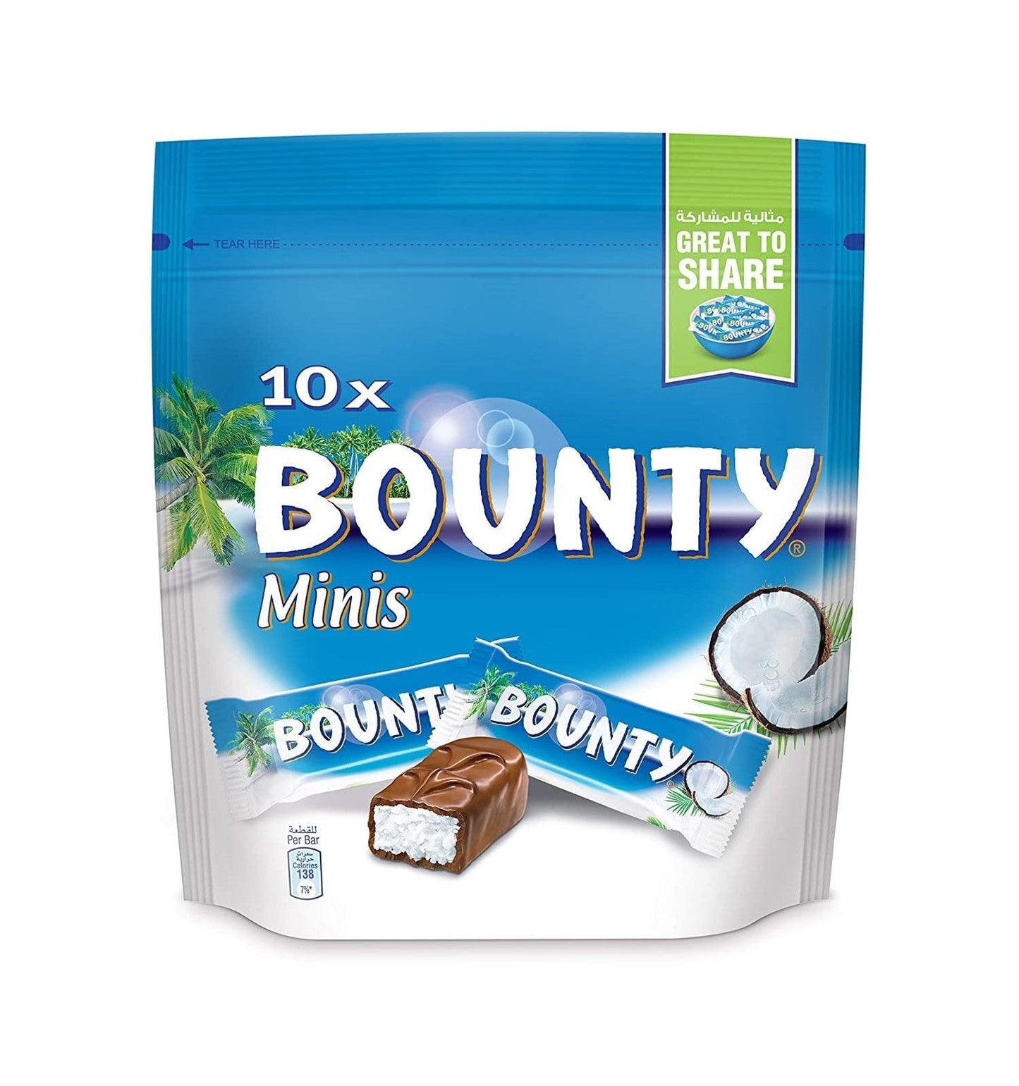 Bounty Minis Chocolates, 10 Pieces, 285g