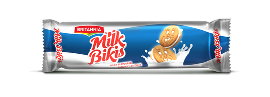 Britannia Milk Bikis Milky Flavoured Sandwich Biscuits 100 g