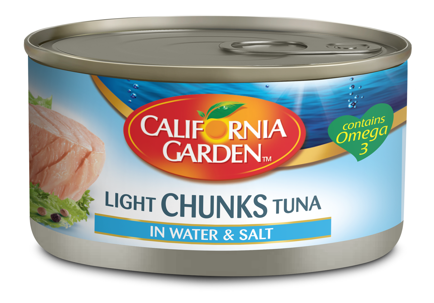 California Garden Light Tuna Chunks in Water & Salt with Brine, 185g