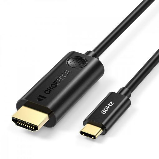 Choetech Type C To Hdmi Cable, 1.8m - Black Ch0019