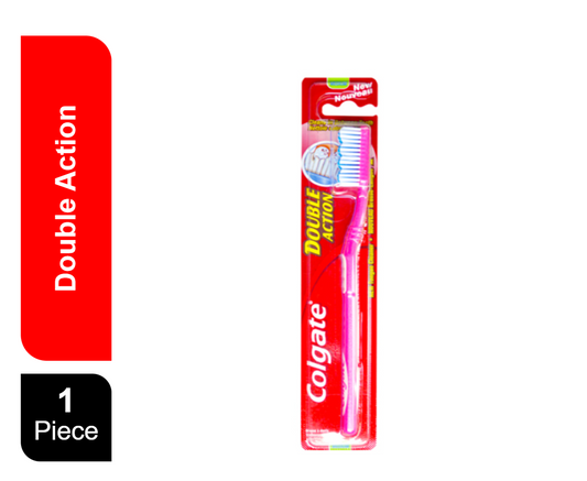 Colgate Double Action Medium Toothbrush, 1 Piece