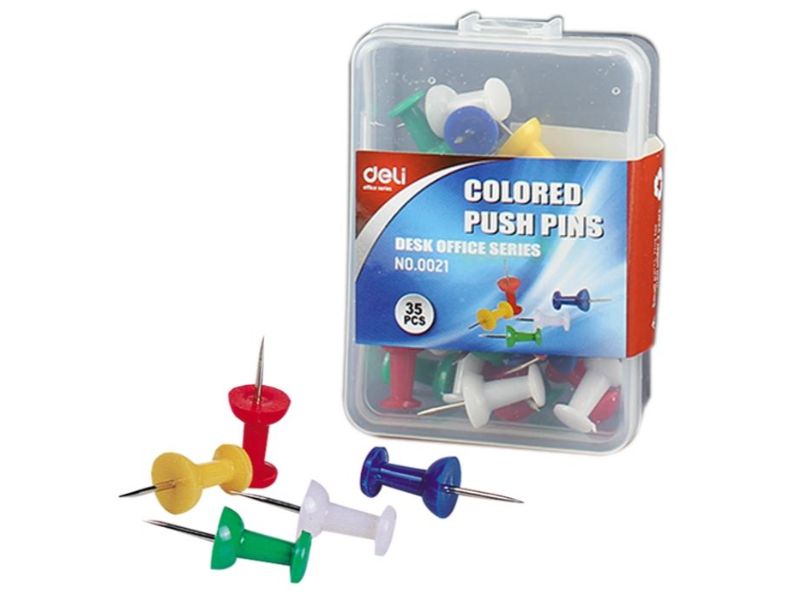 دبابيس دفع ملونة من ديلي