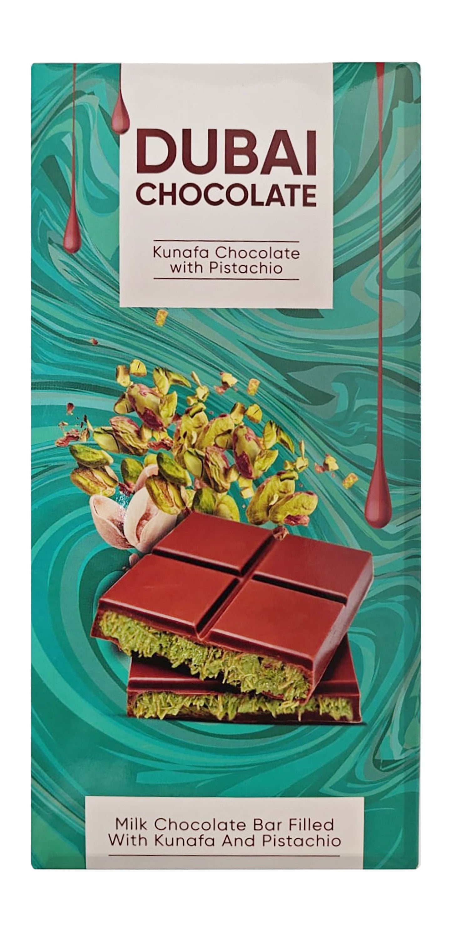 Dubai Kunafa & Pistachio Chocolate Slab, 190g