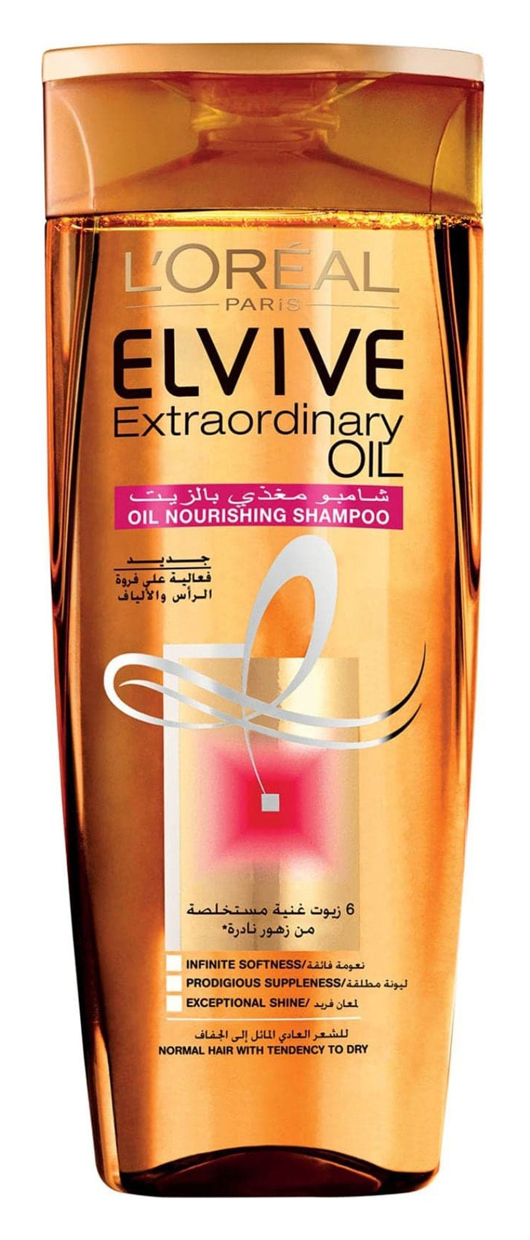 Elvive Extraordinary Oil Nourishing Shampoo for Normal to Dry Hair, 400ml