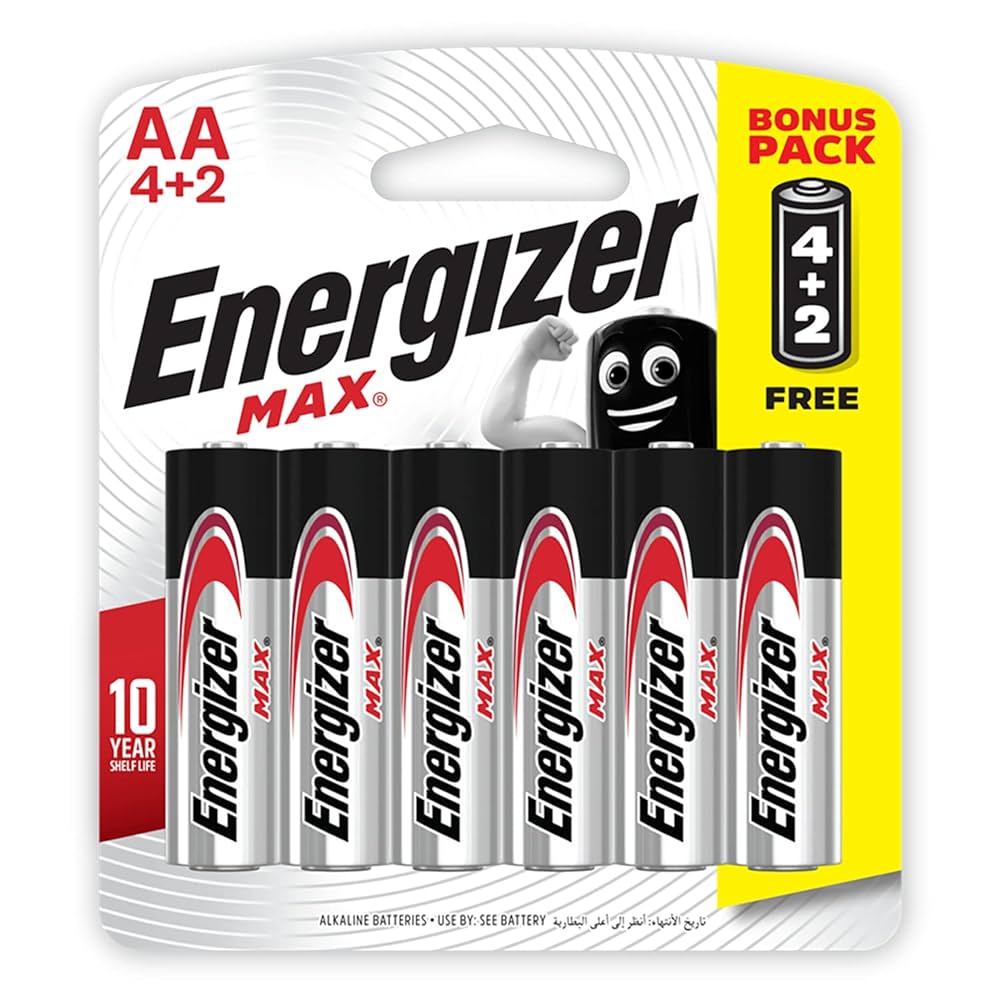 Energizer Max Alkaline AA Batteries, 12 Pieces
