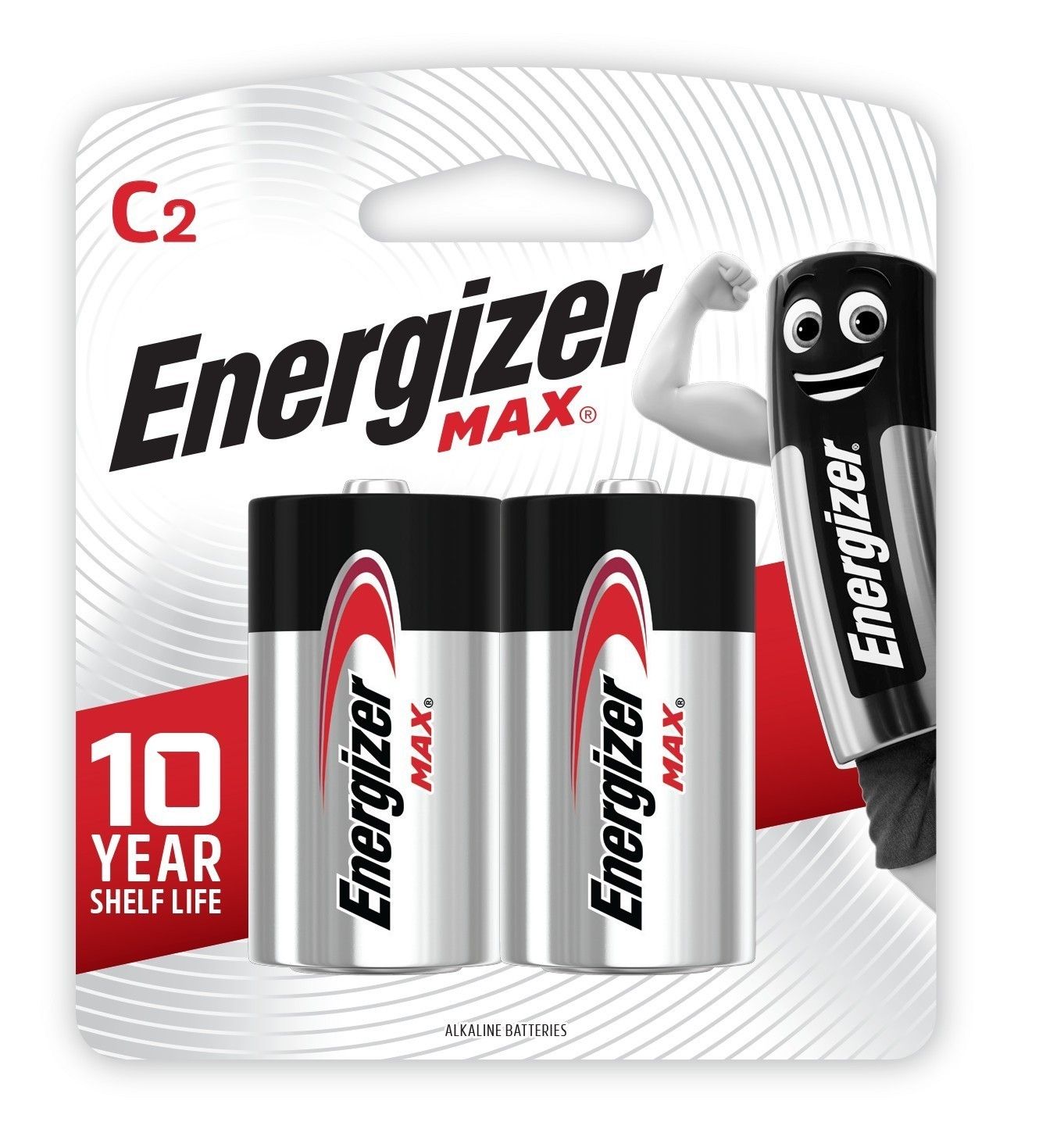 Energizer Max C2 Battery, 2pcs