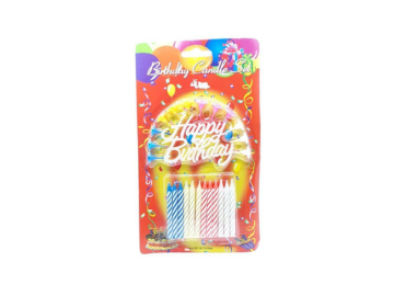 F.T. Happy Birthday Candle Set 12'S