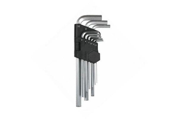 F Tools Ball Point Hex Key Chrome Vanadium Steel, 9 Pieces