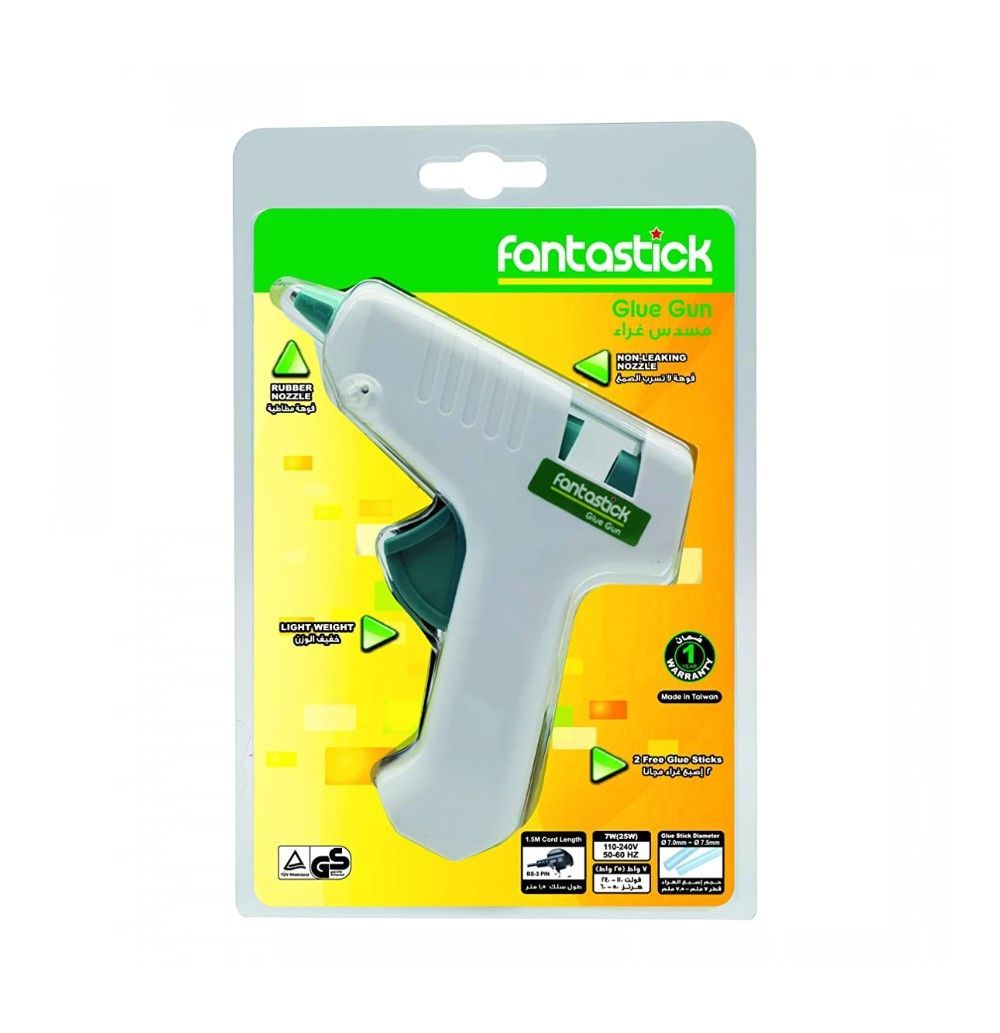 Fantastick Glue Gun + Free Glue Sticks, 2 Pieces