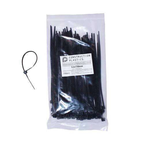 First 1 Nylon Cable Tie, 3.6x150mm, 100 Pieces