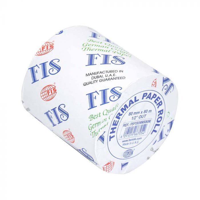 Fis Thermal Roll 1-2 Inch Outer, 80x80mm