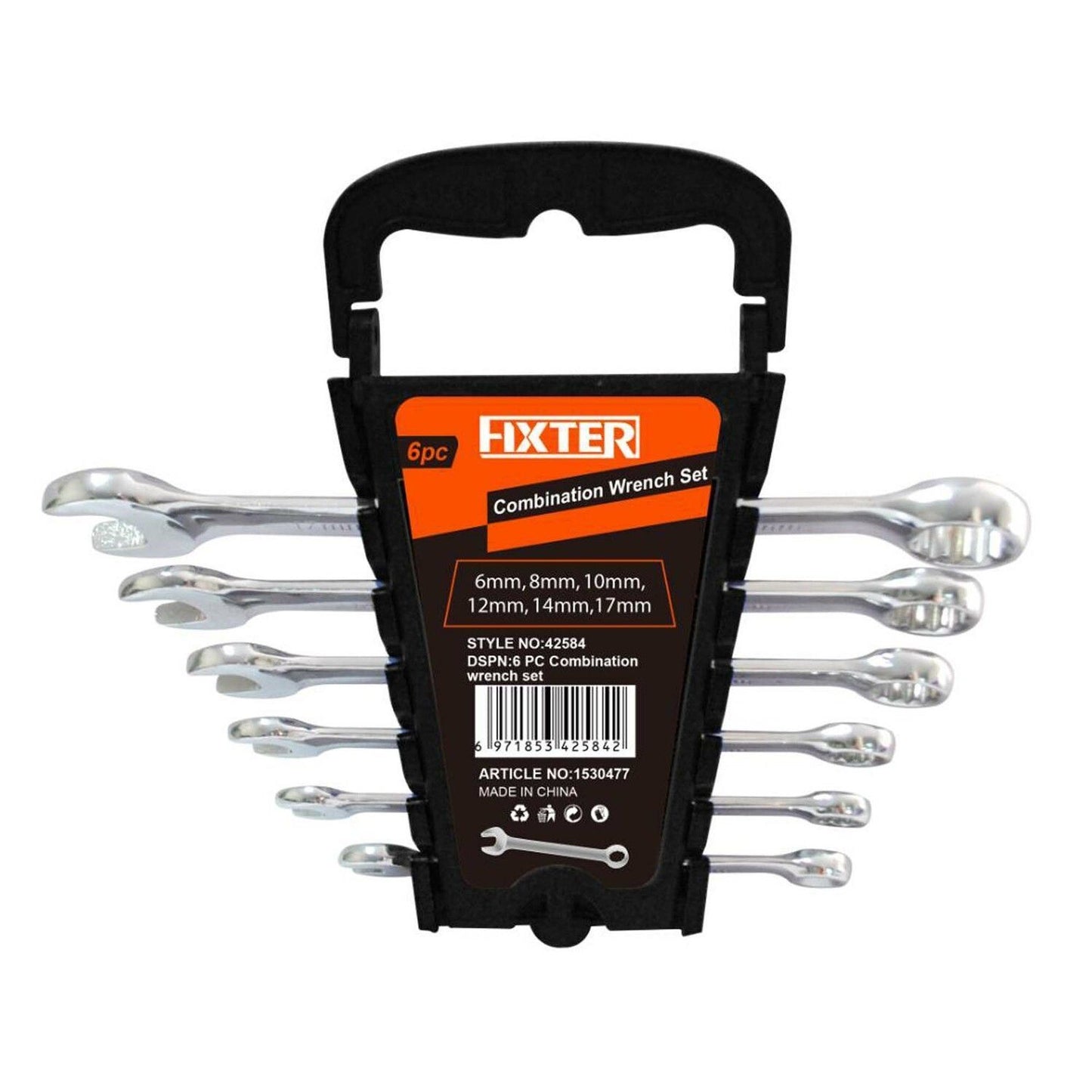 Fixter Combination Wrench Set, 6 Pieces