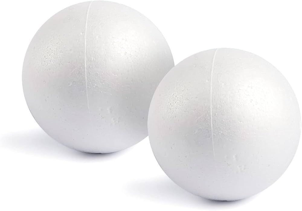 Foam Balls - Art and Craft - Modelling -6cm Pack Of 6