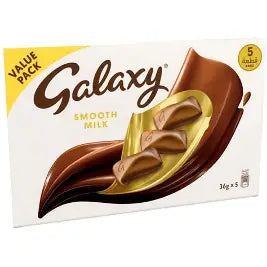 Galaxy Smooth Milk Chocolate Pack, 5x30g
