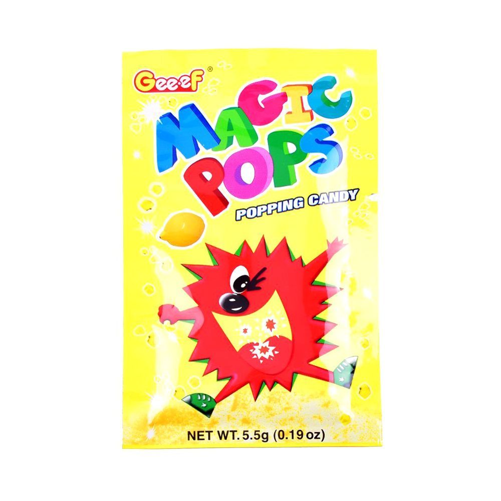 Geeef Magic Pops Lemon Popping Candy 5.5g